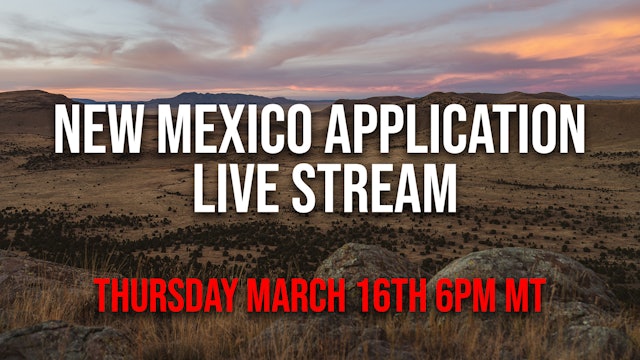 2023 New Mexico Application Live Stream Q&A