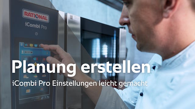 Planung erstellen - iCombi Pro Einste...