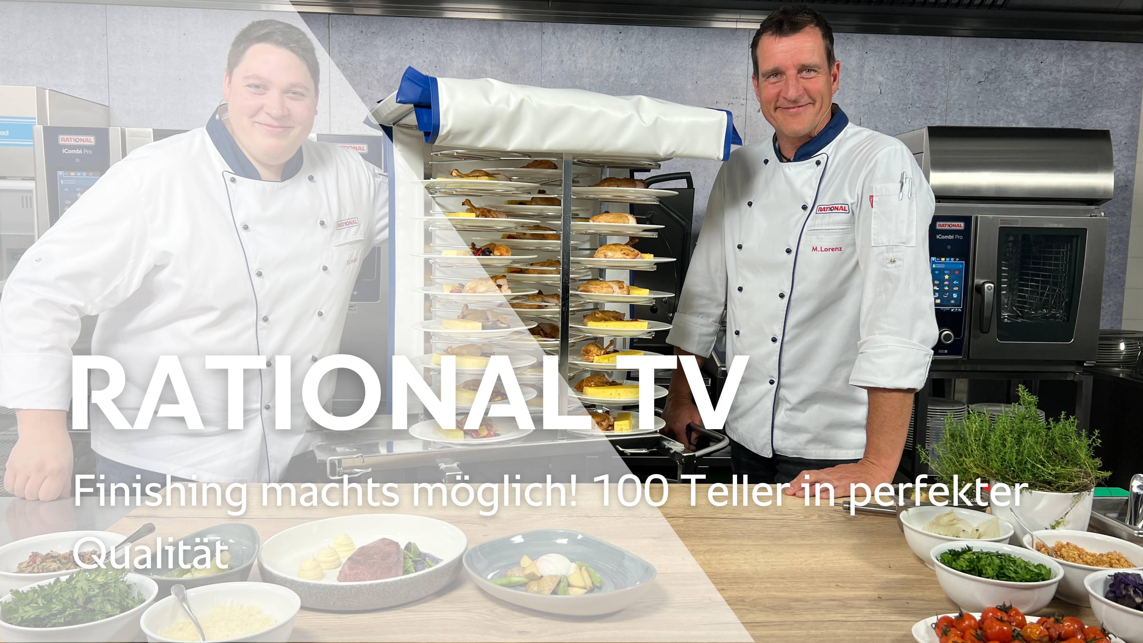 Finishing machts möglich! 100 Teller in perfekter Qualität - RATIONAL TV