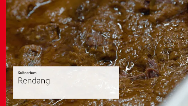 Rendang	- Kulinarium