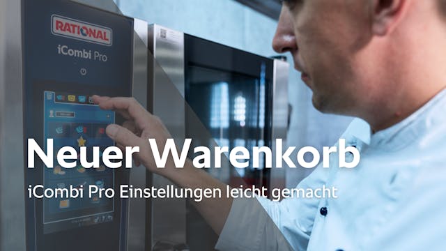 Neuer Warenkorb - iCombi Pro Einstell...