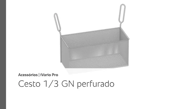 Cesto 1/3 GN perfurado - Acessórios i...