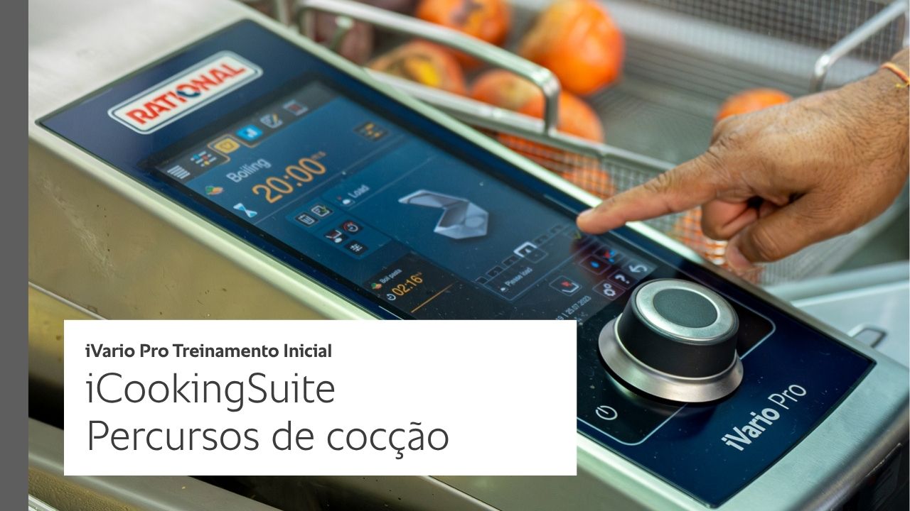Selecionar um Percurso de cocção inteligente – Treinamento Inicial para iVario