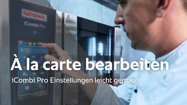À la carte bearbeiten - iCombi Pro Ei...