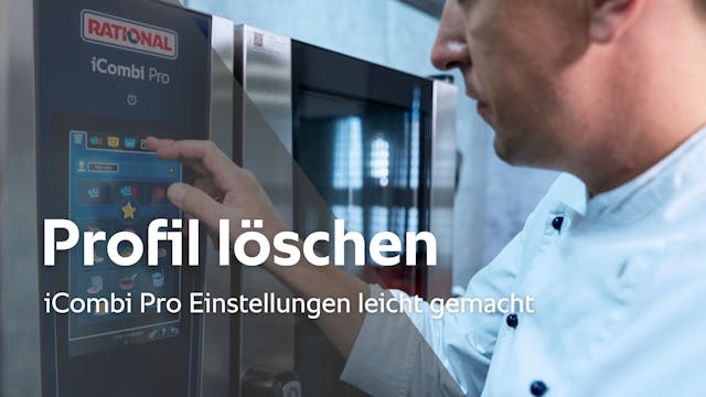 Benutzerprofil löschen - iCombi Pro E...