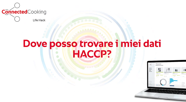Soluzione: Dove posso trovare i miei dati HACCP - ConnectedCooking