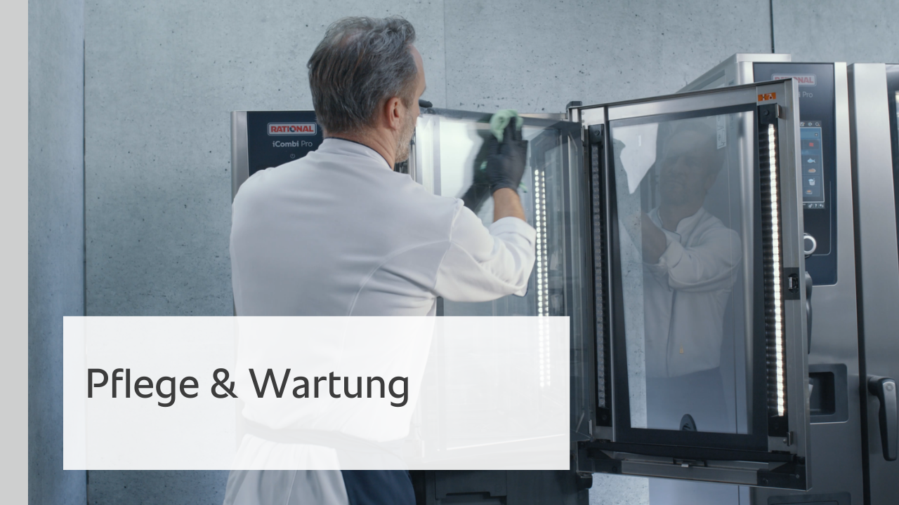 Pflege & Wartung für den iCombi Pro: