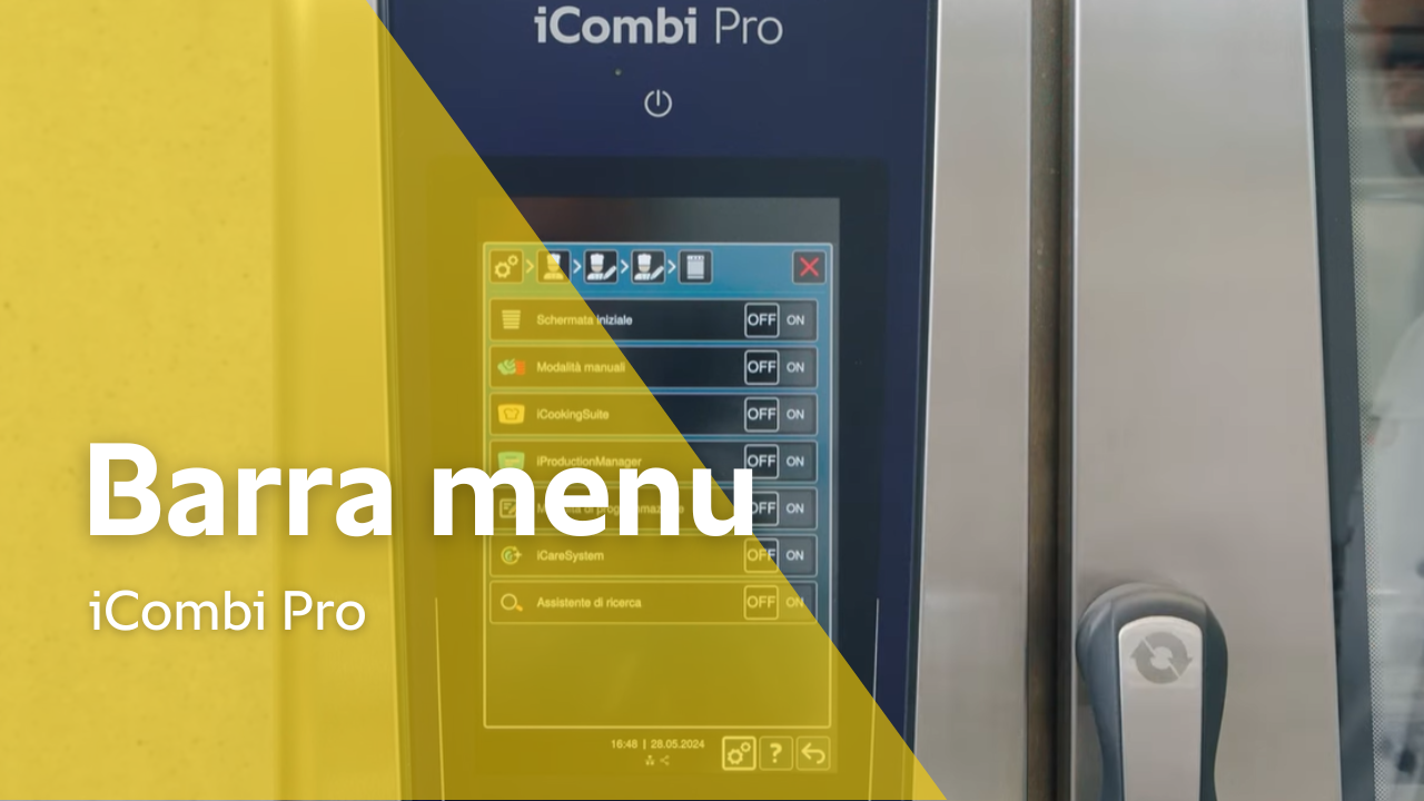 Formazione: Personalizzare la barra dei menu in iCombi Pro