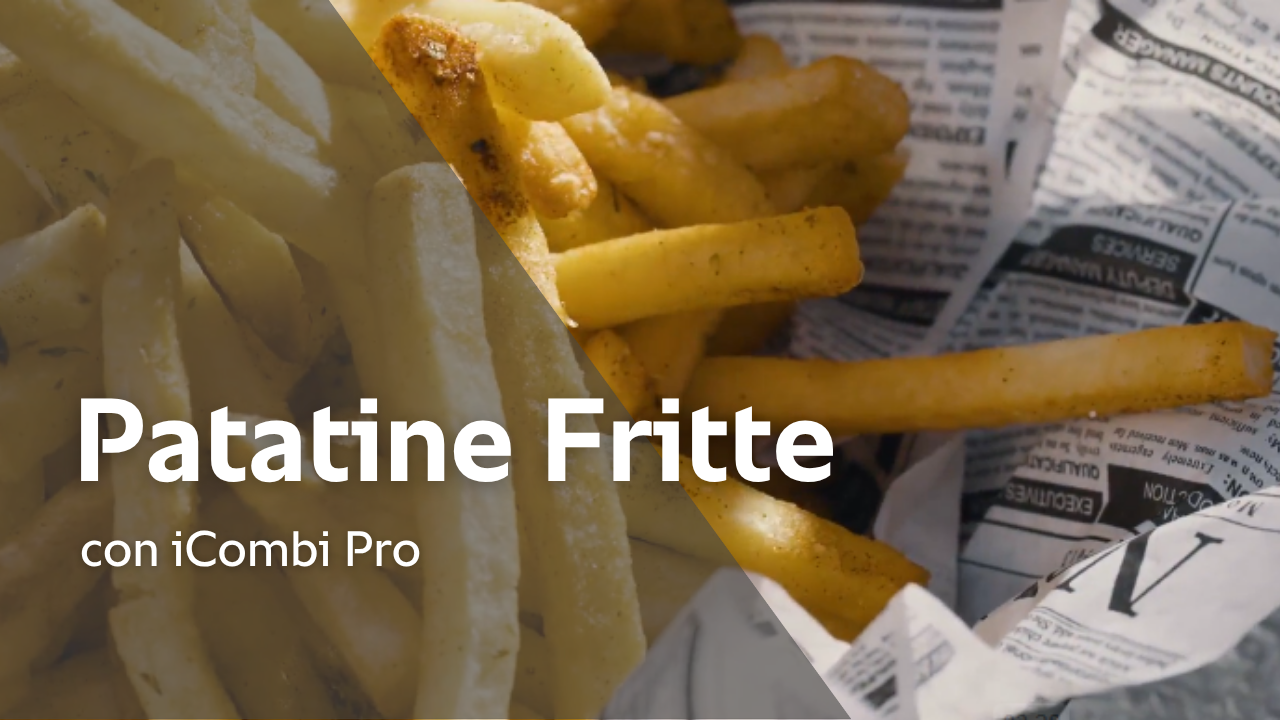 Ricetta: Patatine fritte a pieno carico con la frittura ad aria di iCombi Pro