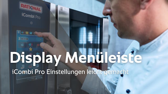Display zur Menüleiste - iCombi Pro E...