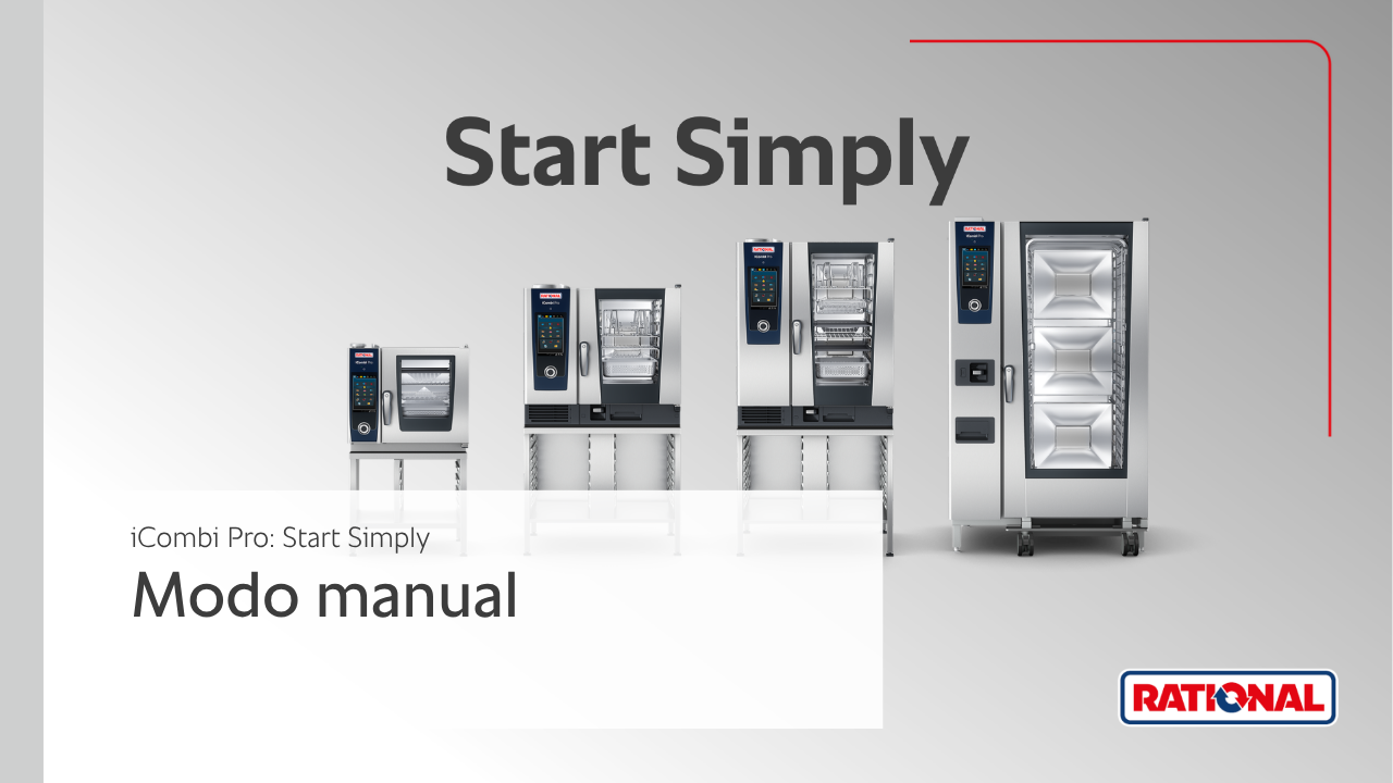 Start Simply: iCombi Pro Modo manual