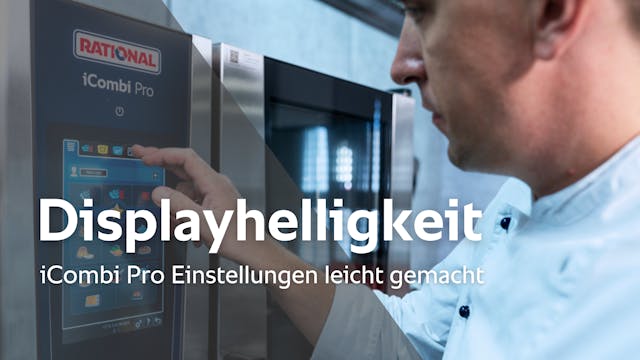 Displayhelligkeit - iCombi Pro Einste...