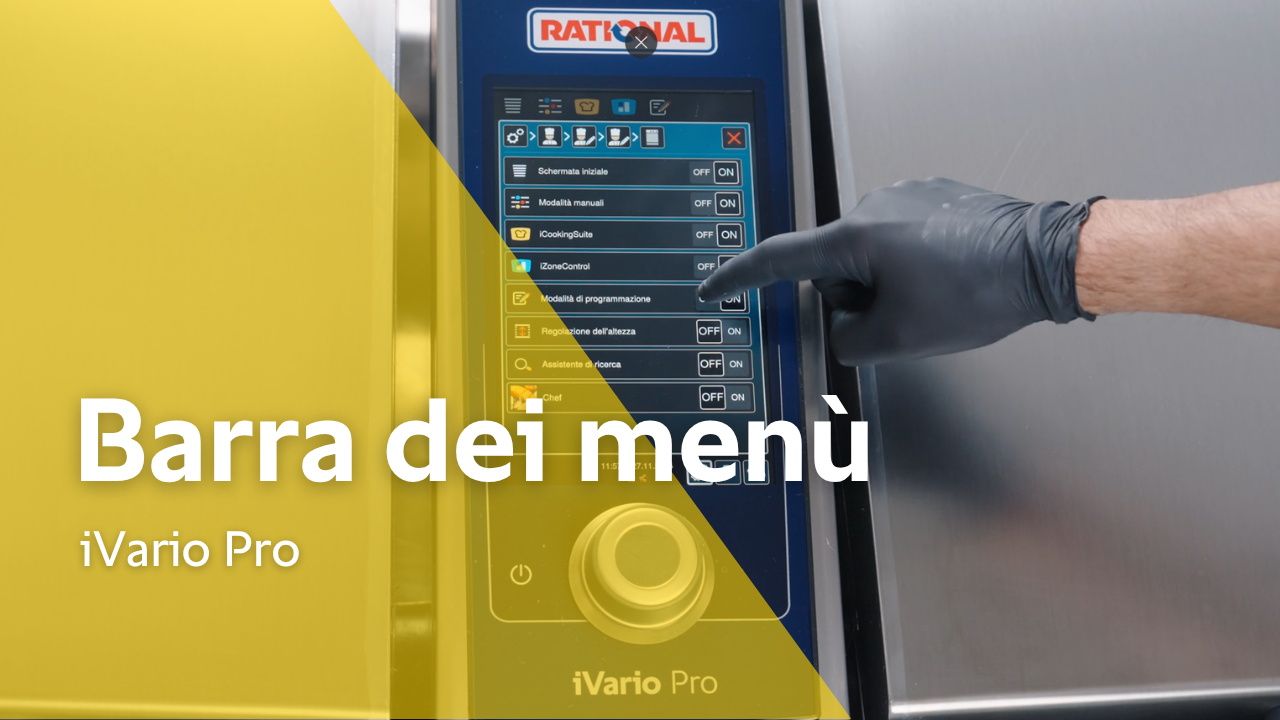 Formazione: Personalizzare la barra dei menù in iVario Pro
