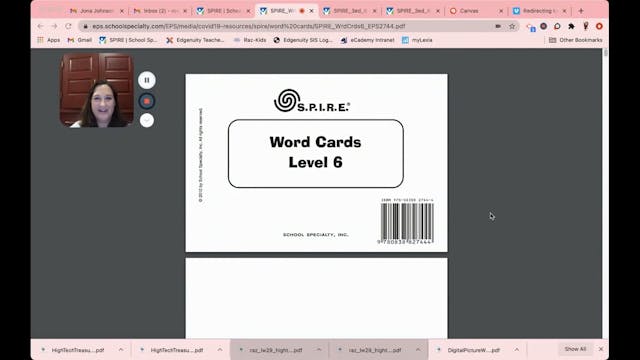 SPIRE Level 6 /ph/ sound word cards 