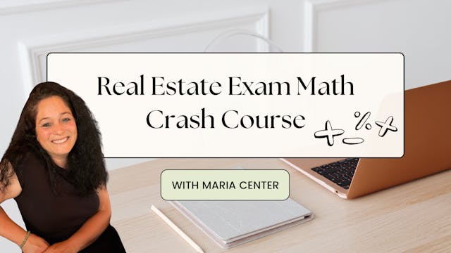 Real Estate Exam Math Crash Course