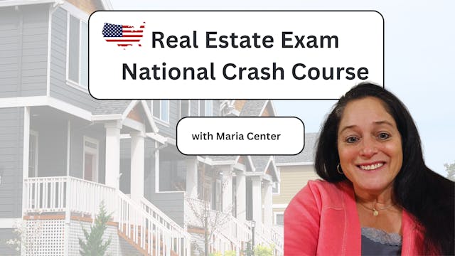 Real Estate Exam National Crash Course