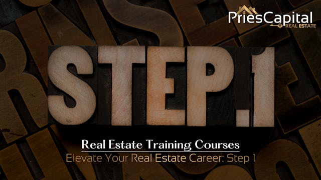 Elevate Your Real Estate Career- Step 1