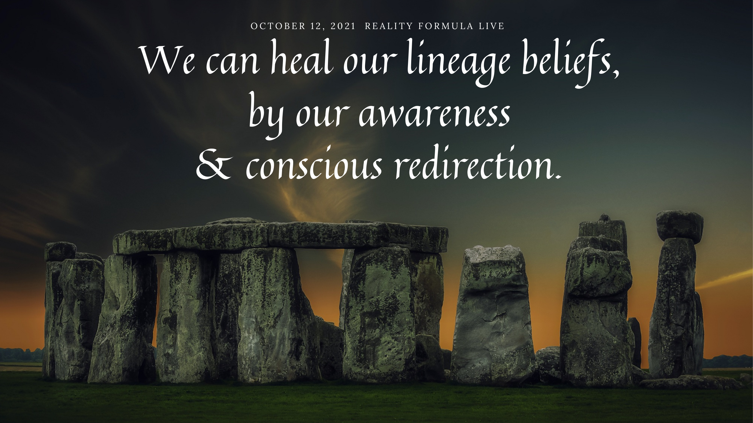 Reality Formula Live October 12, 2021