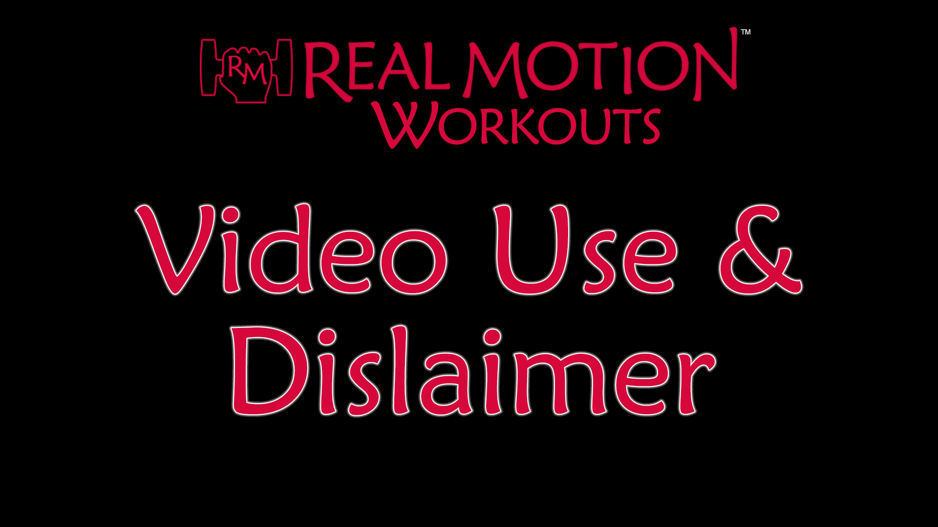 Real Motion™ License, Use, Disclaimer – Demos