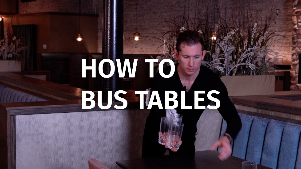 Bussing Tables | Real Server Tips