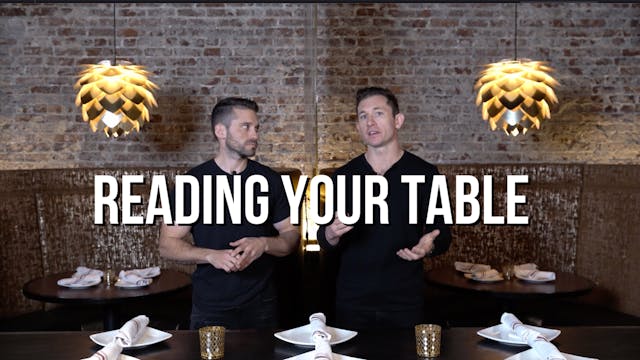 Reading your table