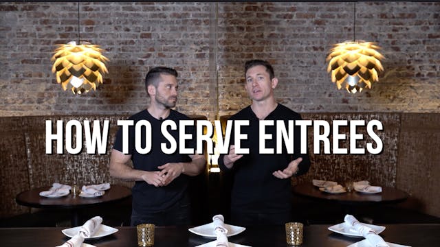 How to serve entrees