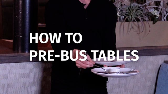 Pre-Bussing Tables | Real Server Tips