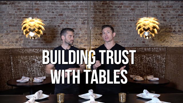 Building trust with your tables