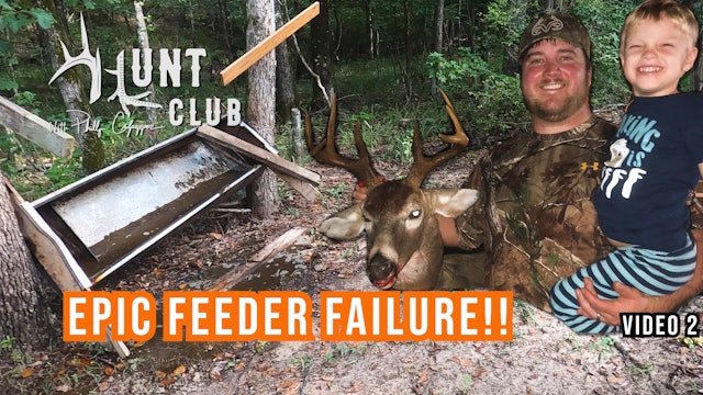 Pouring the Corn to 'Em | A Hilarious Deer Feeder Fail | Hunt Club
