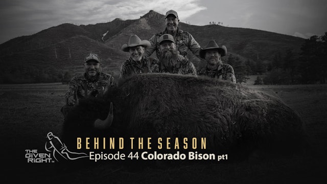 Colorado Bison (Part 1) | Behind the Season | The Given Right