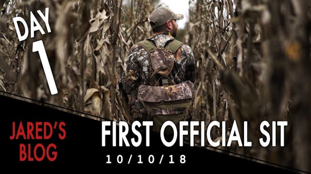 Jared's Blog: Season's First Sit