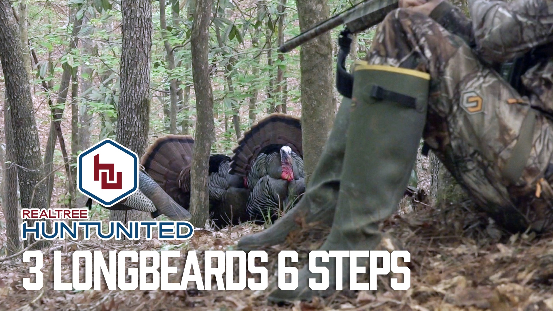 Three Boss Toms With Bad Tempers | Mississippi Turkey Hunt | Hunt United