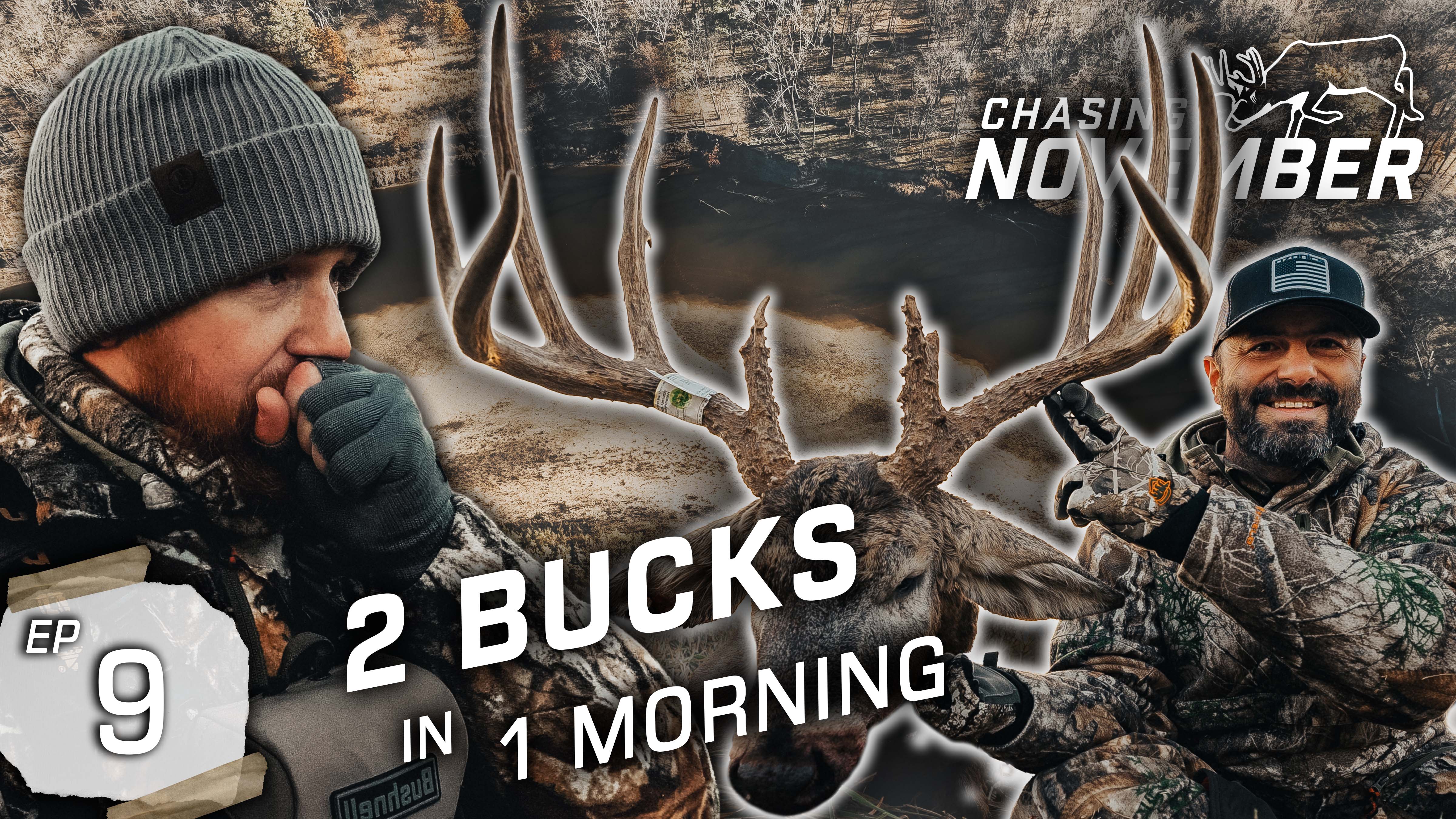Mike Goes Swimming For A 172" Giant, Two Bucks Down On The Same Morning