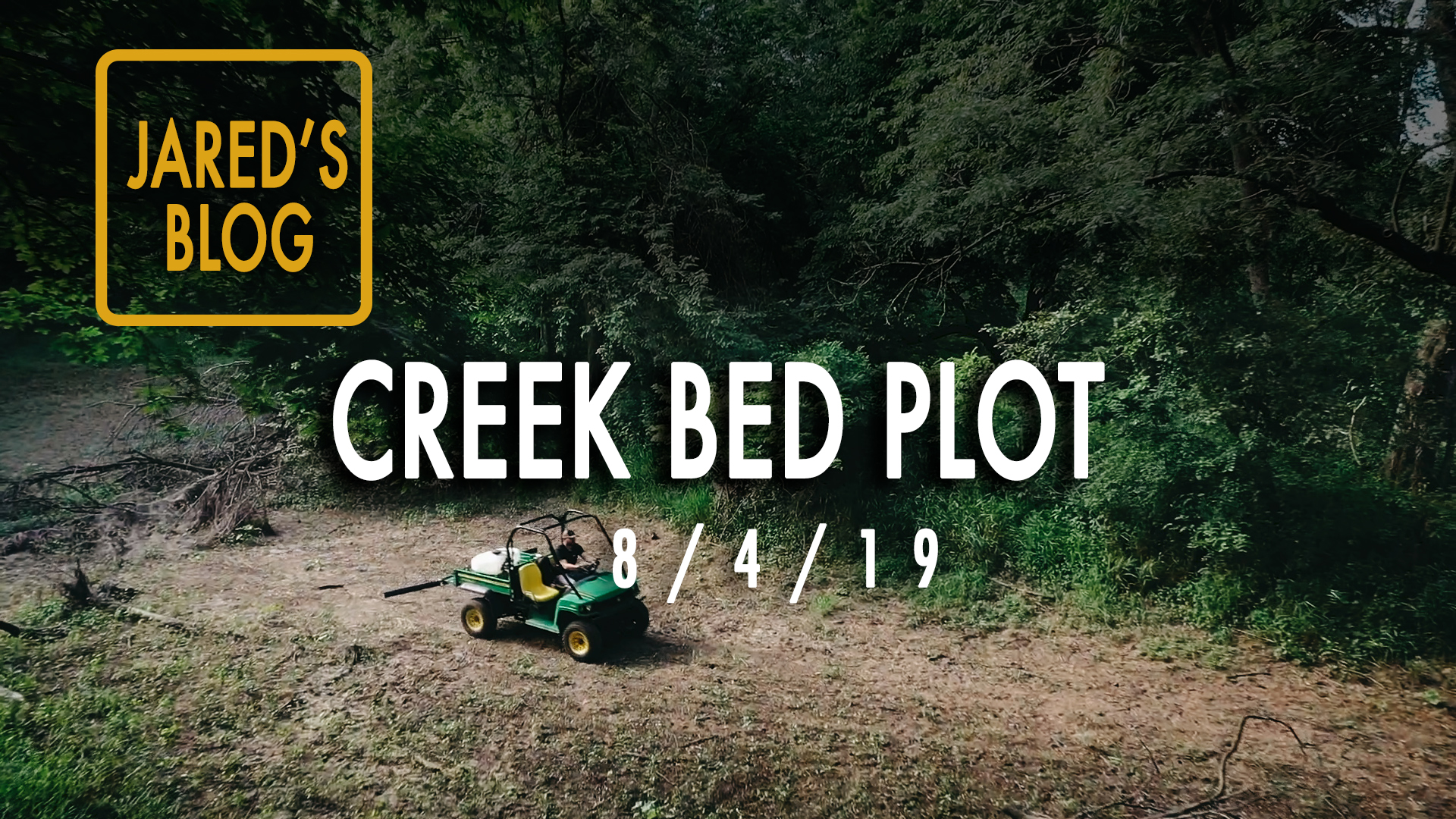 Jared's Blog: Turning A Creek Bed Into Food, Drone Crash
