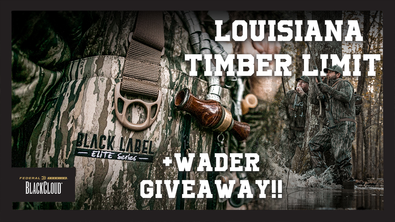 WADER GIVEAWAY | Louisiana Timber Mallard's | Realtree's Black Cloud