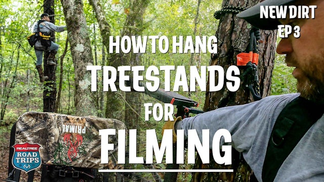 How to Hang Stands For Filming Hunts | First Stand on the New Lease | Road Trips