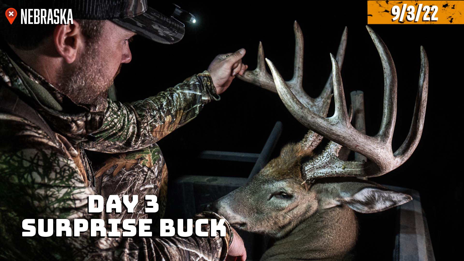 Massive Monster Buck at 23 yards | Nebraska Opener | Realtree Road Trips