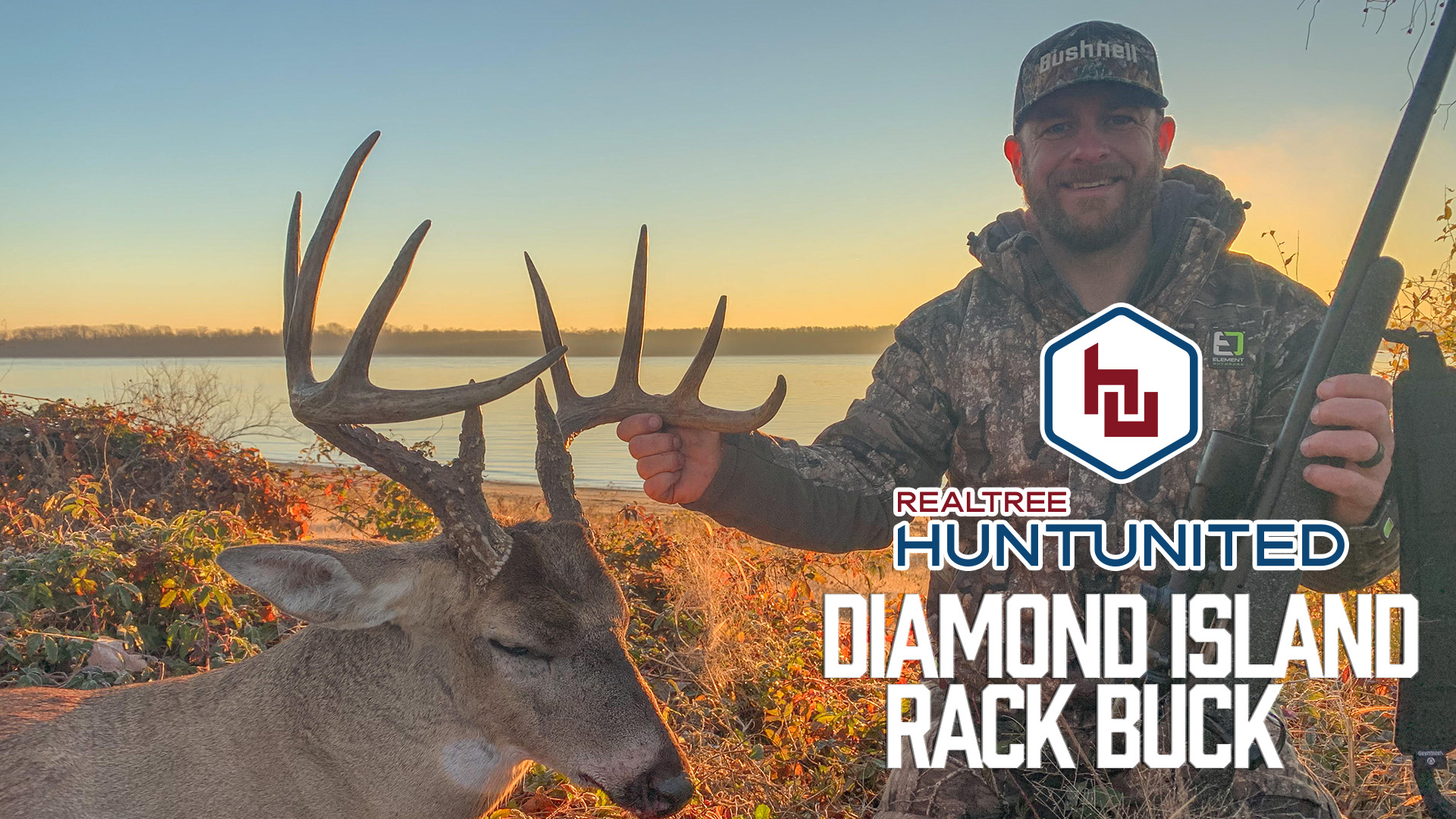 A Big Diamond Island Rack Buck | Deer Hunting on the State Line | Hunt United