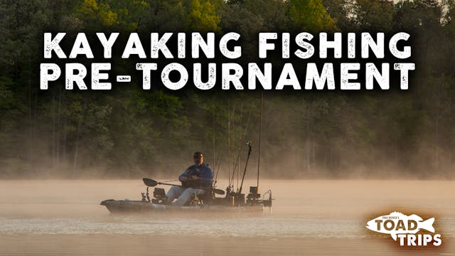 Kayak Fishing Pre-Tournament in Staff...