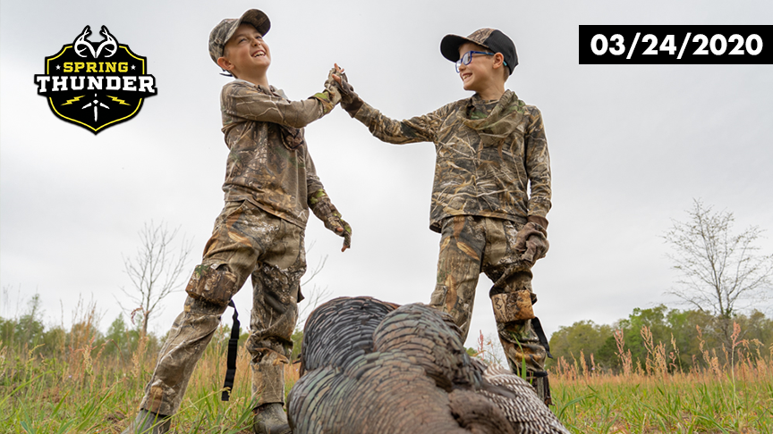 Singletary Boys Go Turkey Hunting | Big Longbeard Down | Realtree Spring Thunder