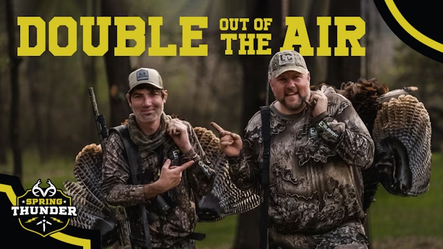 An Airborne Longbeard Double | Wisconsin Turkey Hunting | Spring Thunder