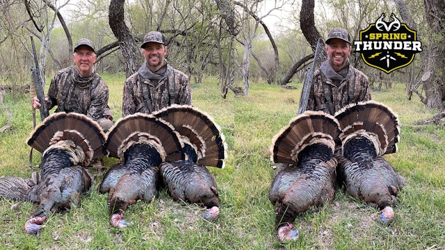 Two Gobblers with One Shot | Big Texas Strutters | Spring Thunder