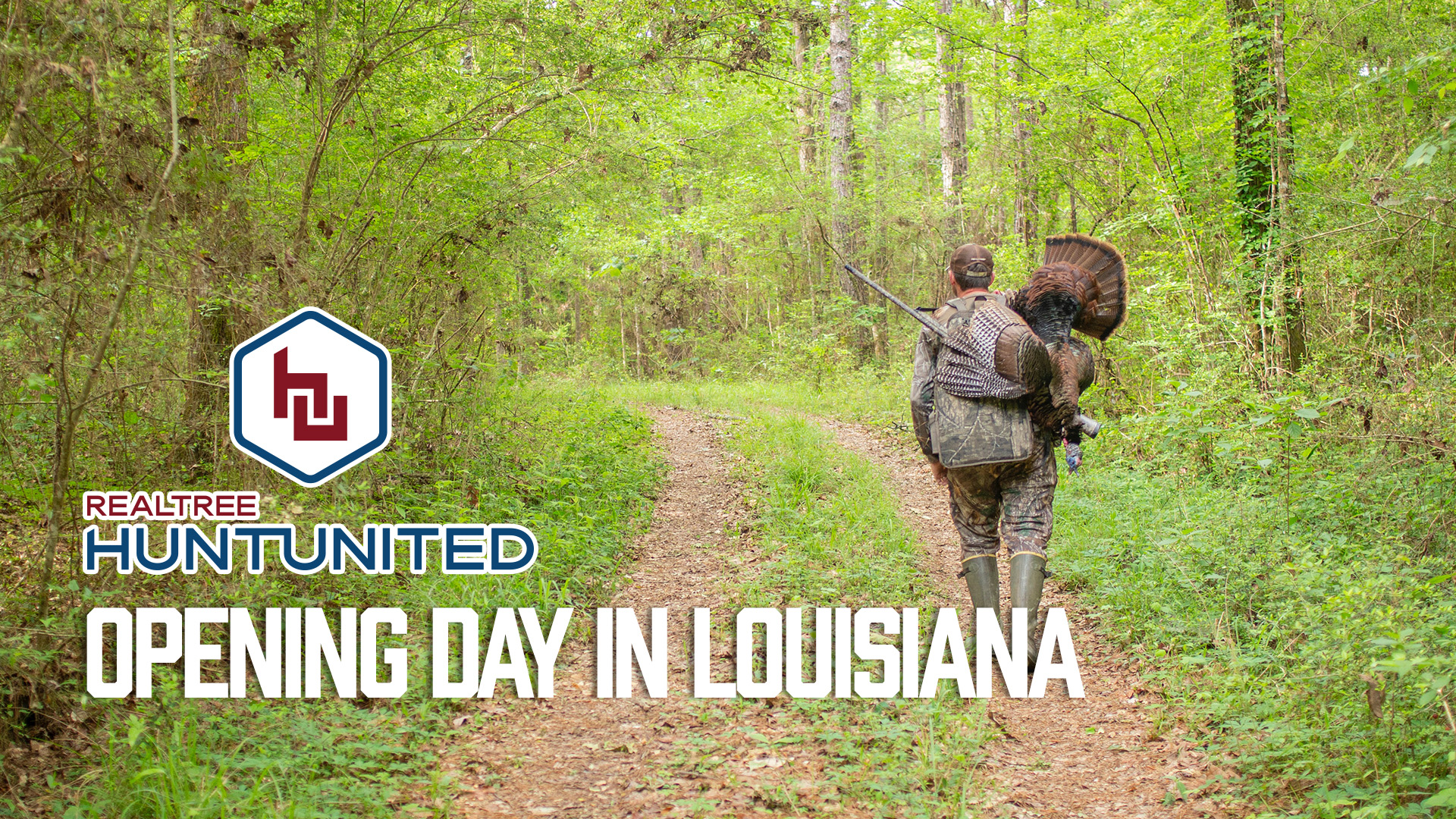 A Big Lone Gobbler in the Timber | Huge Turkey Spurs | Realtree Hunt United