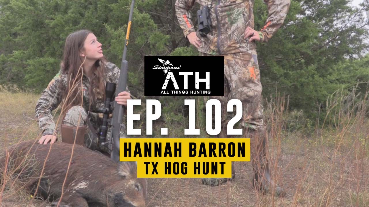 Hannah Barron Hog Hunting | Big Pig Down | All Things Hunting