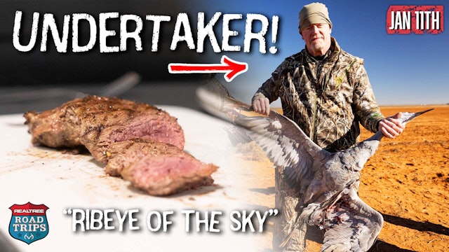 Undertaker Hunts Sandhill Crane | Ribeye of the Sky Recipe | Realtree Road Trips