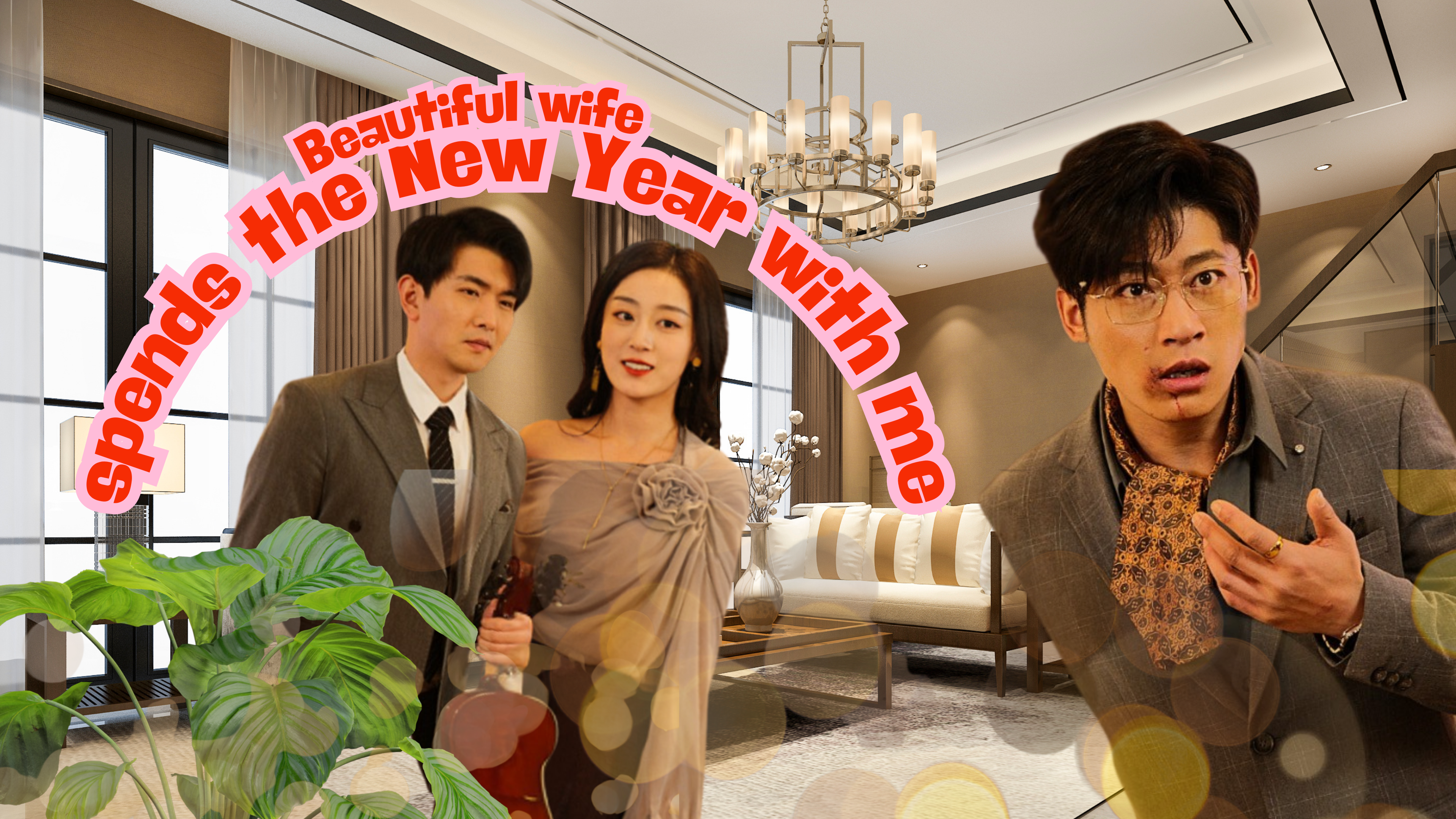 Beautiful wife spends the New Year with me