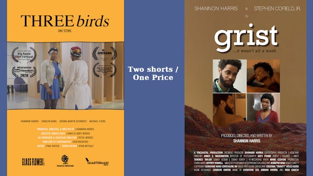 Two Shorts - One Price ( grist and THREE birds)