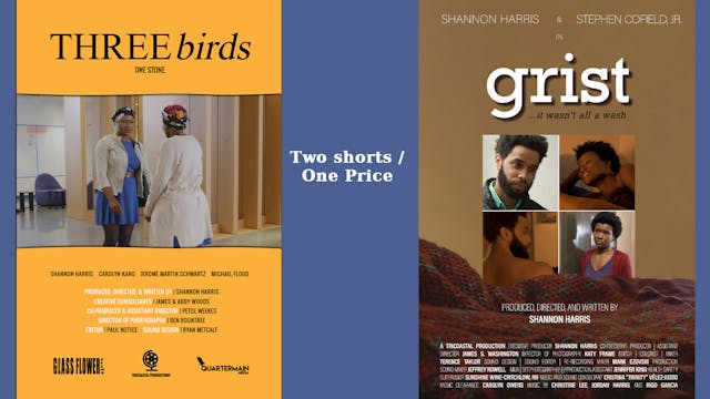 Two Shorts - One Price ( grist and THREE birds)