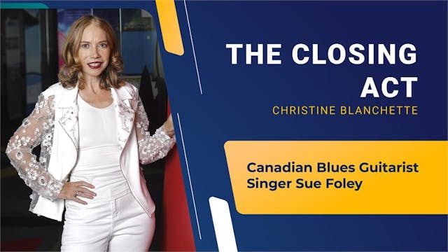 Canadian Blues Guitarist/Singer Sue Foley sits down with Christine Blanchette