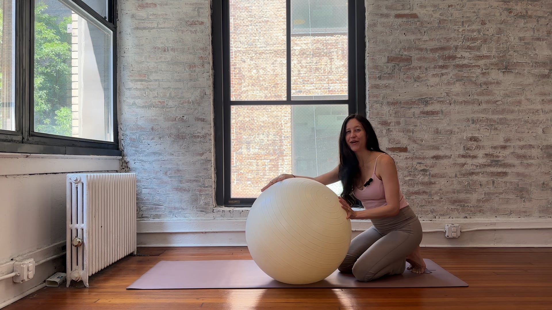 21. Core + Posture Power with Birthing Ball